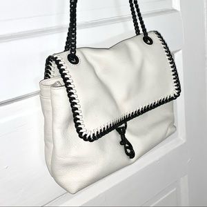 Rebecca Minkoff White Leather, Shoulder Bag.